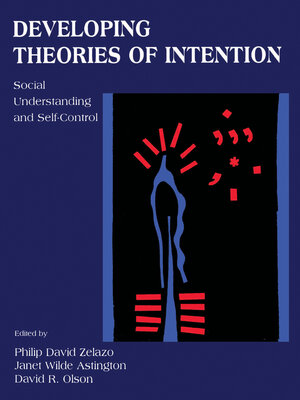 cover image of Developing Theories of Intention